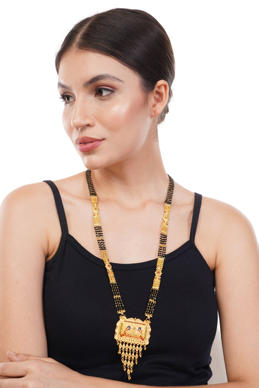 Elegant 1Gm Gold Rani Haar Jewellery Set For Women