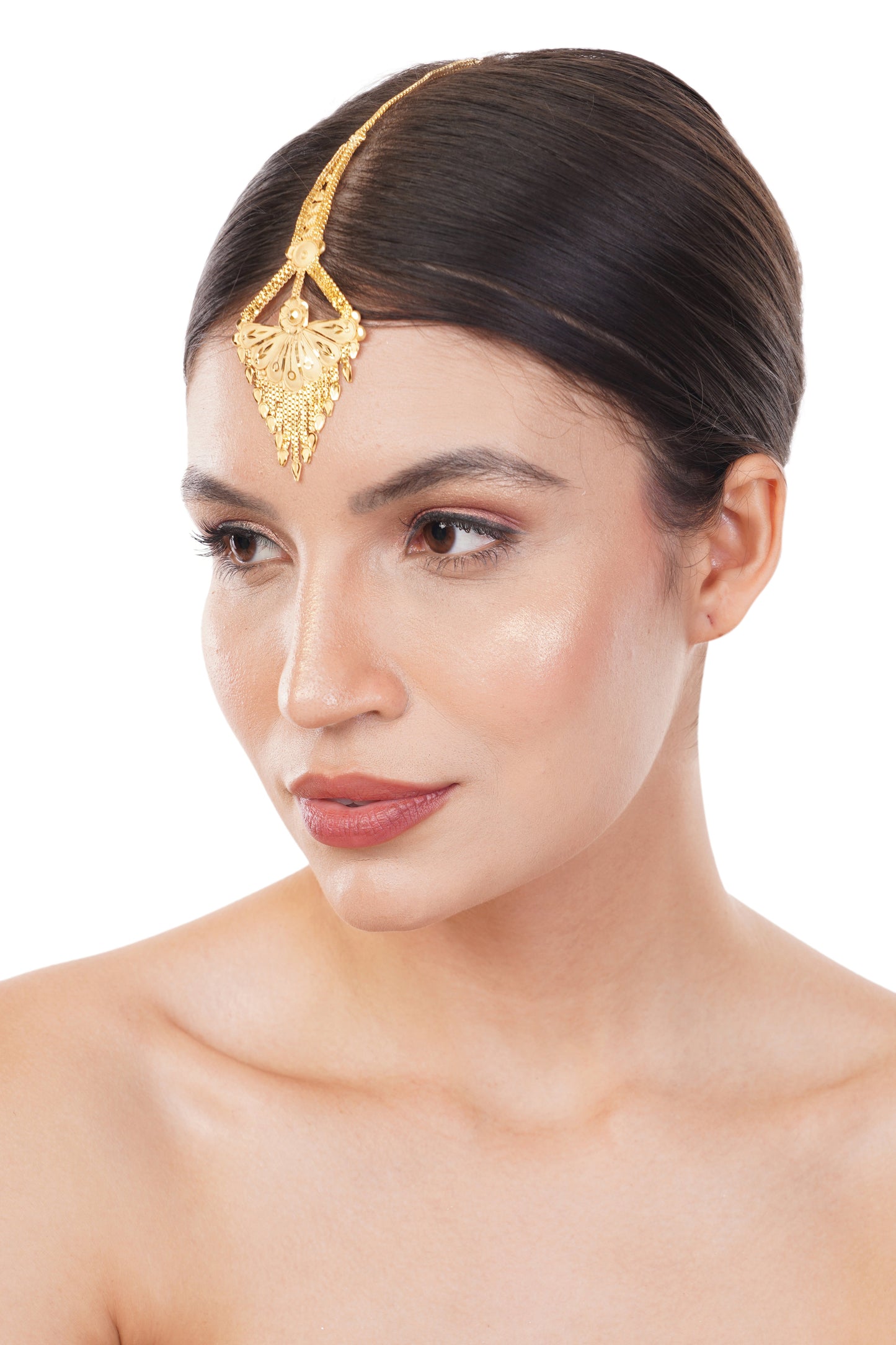 1Gm Gold Forehead Ornament (Maang Tikka)