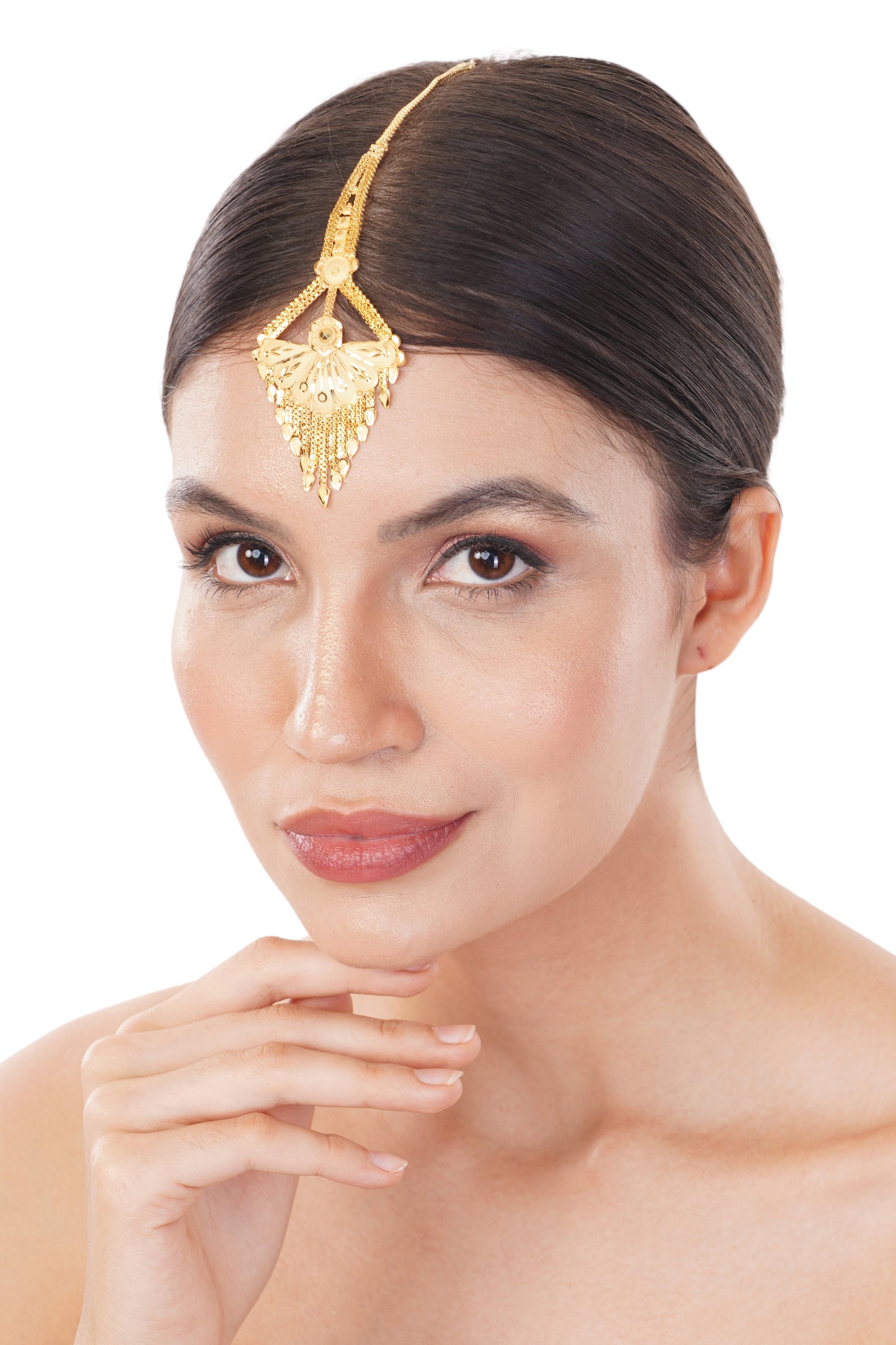 1Gm Gold Forehead Ornament (Maang Tikka)