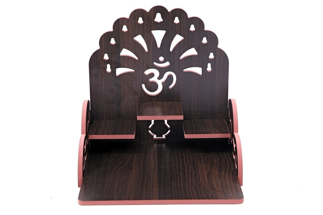 Wooden Temple for Home & Office, Light Weight Puja Mandir