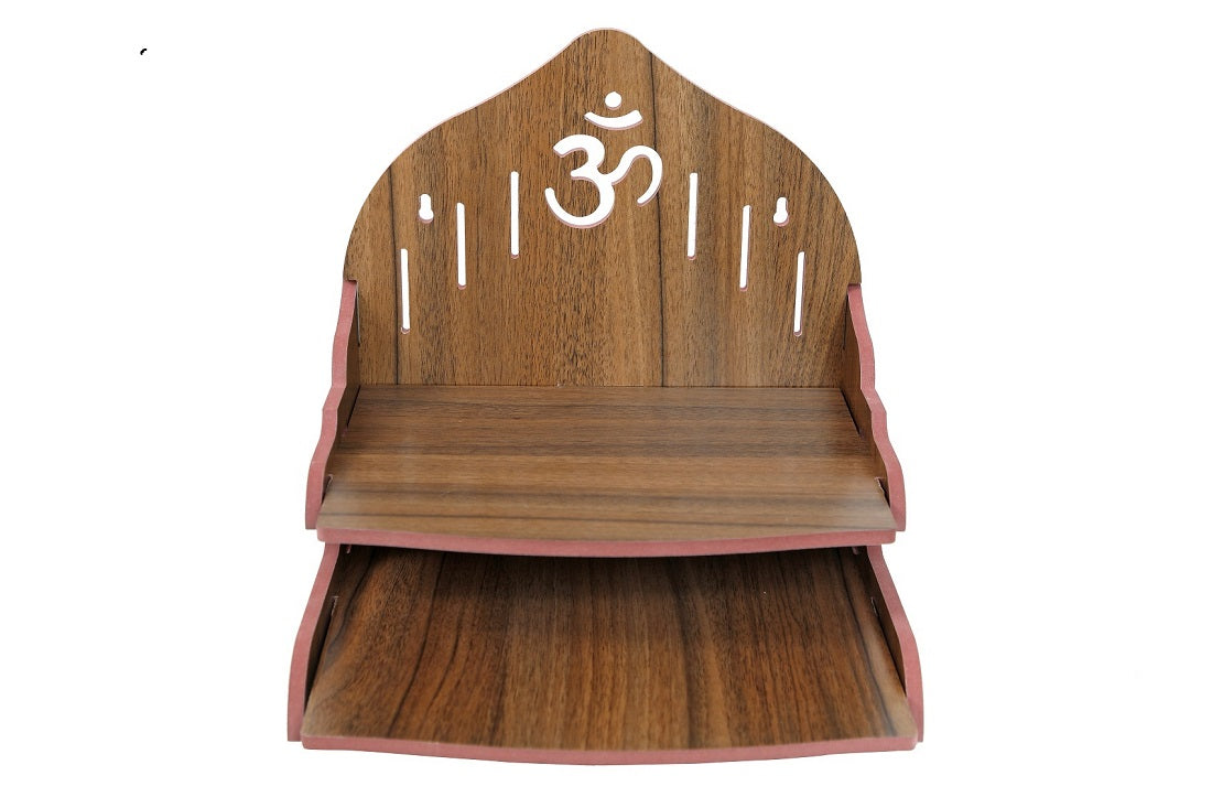 Wooden Temple for Home & Office, Light Weight Puja Mandir