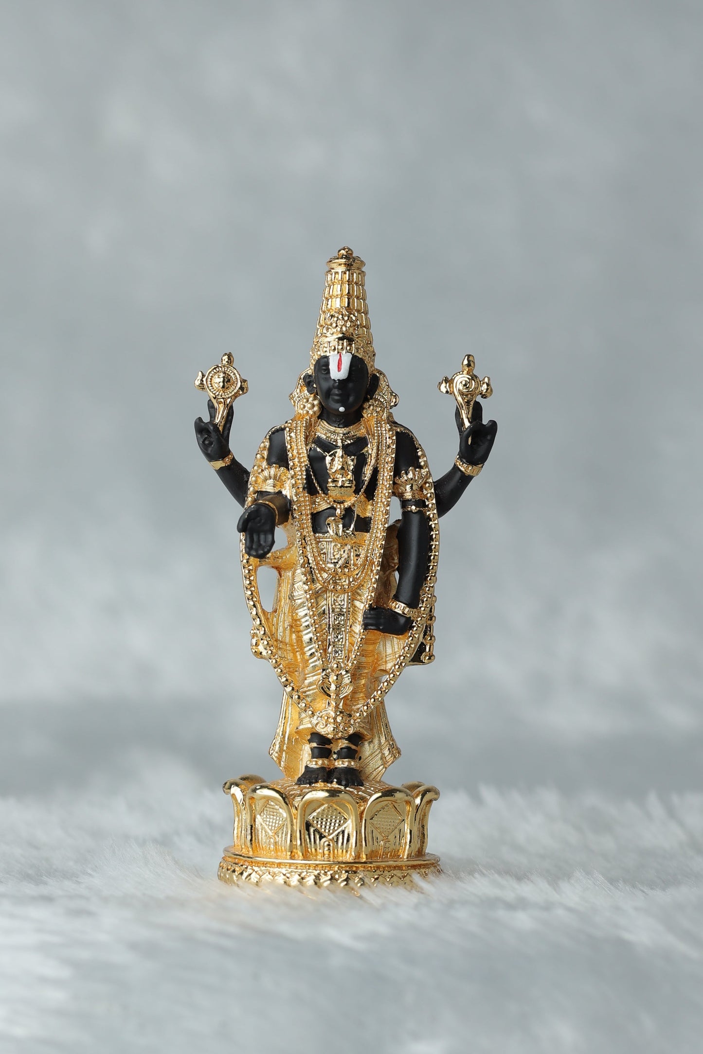 Tirupati Balaji Gold Plated Idol