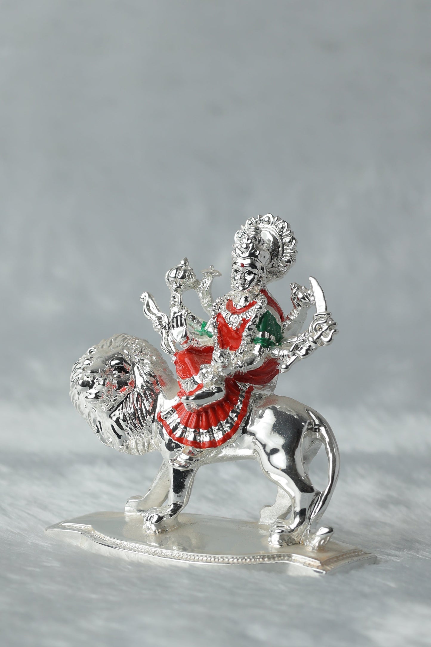 Silver Plated Durga Mata Ji || Durga Mata Idol